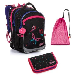 Set Topgal COCO 20004 G - Schulrucksack + Federmäppchen + Schuhbeutel