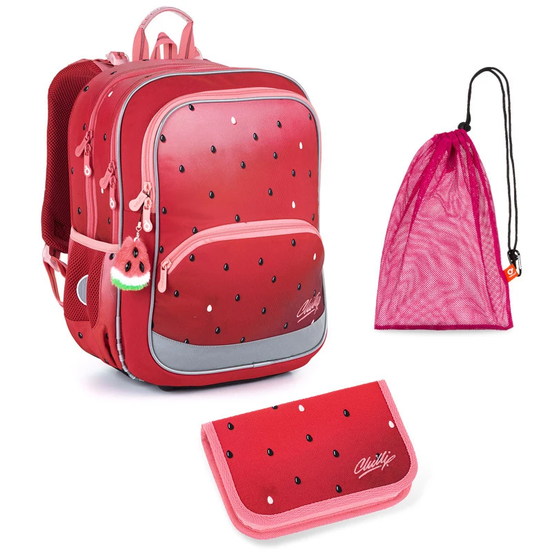 Schulset Topgal BAZI 21003 G - Schulrucksack + Federmäppchen + Schuhbeutel 1 Schulset Topgal BAZI 21003 G - Schulrucksack + Federmäppchen + Schuhbeutel