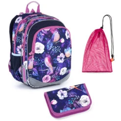 Schulset Topgal ELLY 21004 G - Schulrucksack + Federmäppchen + Schuhbeutel