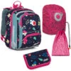 Großes Schulset Topgal BEBE 21001 G - Schultasche + Federmäppchen + Schuhbeutel + Regenhülle