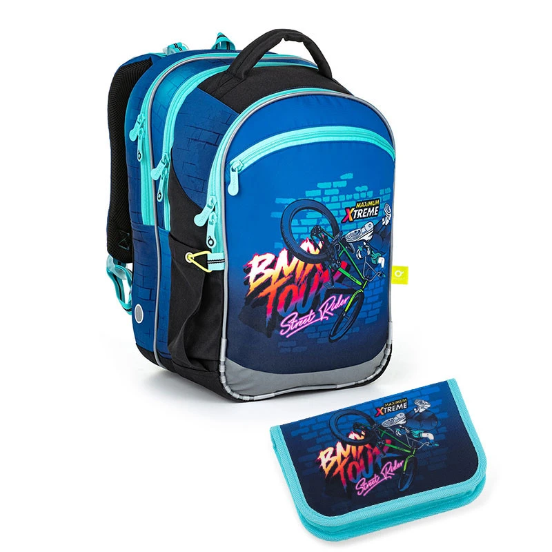 Schulrucksack Und Federmäppchen Topgal COCO 22017 B 1 Schulrucksack Und Federmäppchen Topgal COCO 22017 B