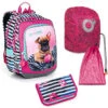Schulset Topgal ENDY 22005 G - Schulrucksack + Federmäppchen + Schuhbeutel + Regenhülle