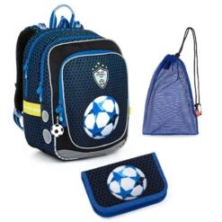 Schulset Topgal ENDY 22016 B - Schulrucksack + Federmäppchen + Schuhbeutel