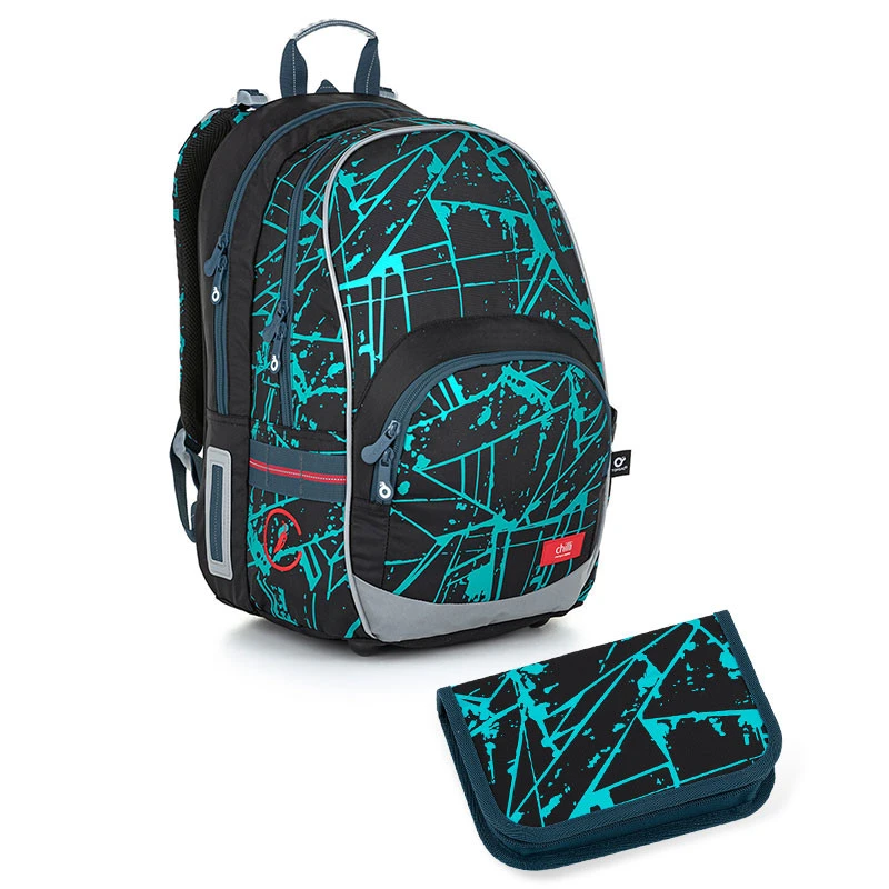 Schulrucksack Und Federmäppchen Topgal KIMI 22021 B 1 Schulrucksack Und Federmäppchen Topgal KIMI 22021 B