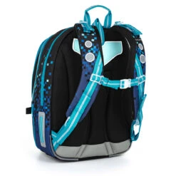 Großes Schulset Topgal MIRA 22020 B - Schulrucksack + Federmäppchen + Schuhbeutel + Regenhülle -Topgal 63257
