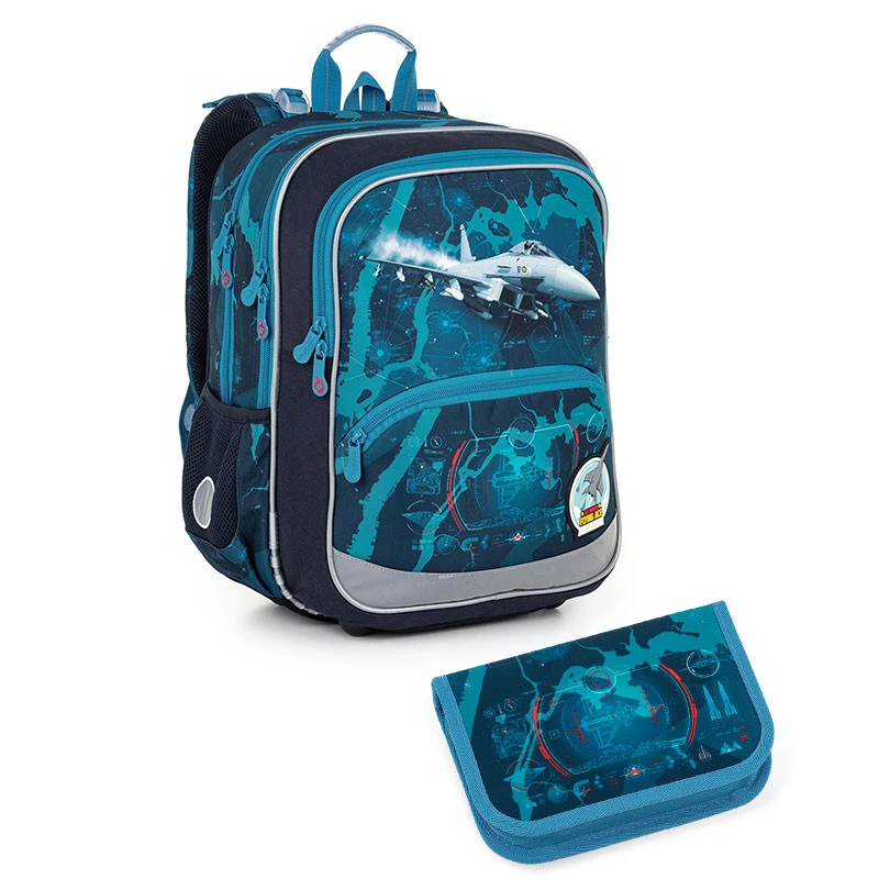 Schulrucksack Und Federmäppchen Topgal BAZI 22014 B 1 Schulrucksack Und Federmäppchen Topgal BAZI 22014 B