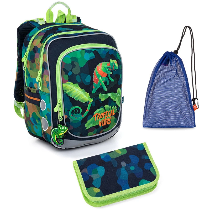 Schulset Topgal ENDY 22055 B - Schulrucksack + Federmäppchen + Schuhbeutel 1 Schulset Topgal ENDY 22055 B - Schulrucksack + Federmäppchen + Schuhbeutel