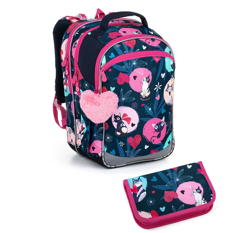 Schulrucksack Und Federmäppchen Topgal COCO 22054 G 1 Schulrucksack Und Federmäppchen Topgal COCO 22054 G