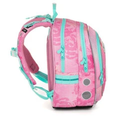 Großes Schulset Topgal ENDY 23005 G - Schulrucksack + Federmäppchen + Schuhbeutel + Regenhülle -Topgal 72252