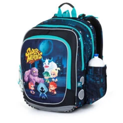 Großes Schulset Topgal ENDY 23012 B - Schulrucksack + Federmäppchen + Schuhbeutel + Regenhülle -Topgal 81015