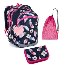 Schulset Topgal COCO 23006 G - Schulrucksack + Federmäppchen + Schuhbeutel